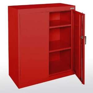   Storage Cabinet, 2 Fully Adjustable Shelves, Locking Swing  Office
