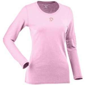  Pittsburgh Penguins Womens Relax Long Sleeve Tee (Pink 