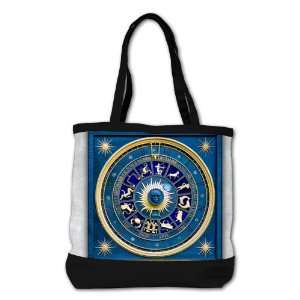   Shoulder Bag Purse (2 Sided) Black Blue Marble Zodiac 