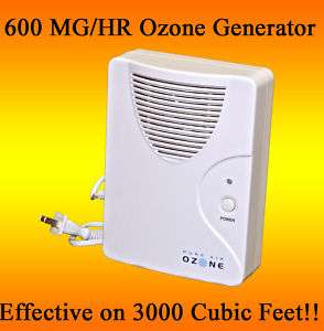 600 mg/hr Air Ozone Generator Ozonator Air Purifier JR  