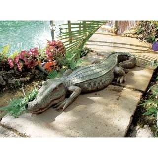 Realistic Swamp Crocodile Florida Gator Alligator Home Lawn Garden 