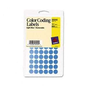 Avery® Removable Self Adhesive Round Color Coding Labels LABEL,.5RND 