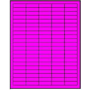 2,000 Label Outfitters® Neon Pink Color Laser Only Labels, 1 1/2 x 1 