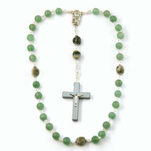   Christian Prayer Beads with Sterling Silver Filled Links Jewelry