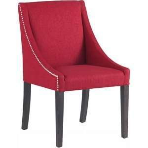     Lucille Dining Chair in Tomato Linen Look Fabric