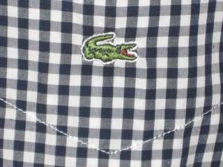 Mens Lacoste S/S Modern Fit Button Down SM MED 3XL NWT  