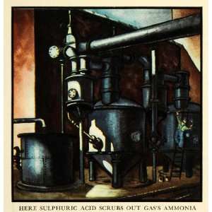  1937 Print Koppers Plant Manufacturing Sulfuric Acid 