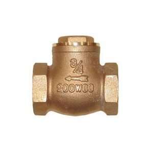 Webstone Valve 10543 N/A 3/4 Forged Brass Swing Check Valve with Hard 