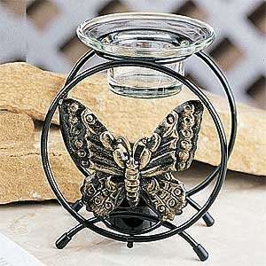  New Metal Oil Burner Butterfly Collectible Incense Burner 
