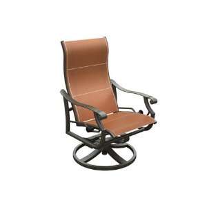   Aluminum Arm Swivel Action Lounger Chair Smooth Patio, Lawn & Garden