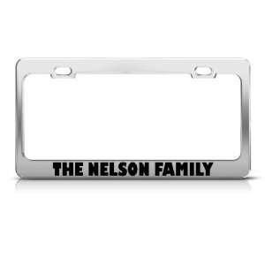   Nelson Family Funny Metal license plate frame Tag Holder Automotive