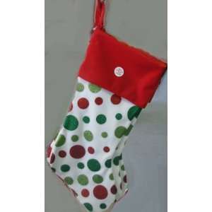    Ganz Christmas EX14219 Polka Dots Stocking 