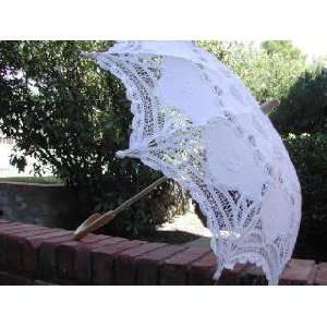  Battenburg Lace Parasol with Curved Handle Everything 