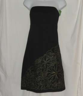 NWT LILLY PULITZER BLACK AFTER PARTY EMBROIDERY BOWEN DRESS 6  