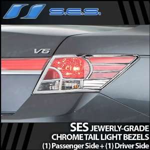  2008 2011 Honda Accord Sedan SES Chrome Tail Light Bezels 