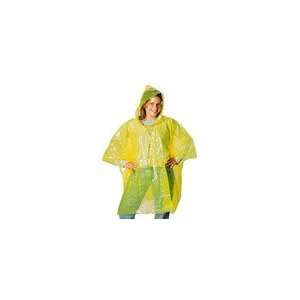   Rain Poncho Coat Rainwear w/ Hood & Sleeve   Yellow Toys & Games