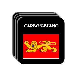  Aquitaine   CARBON BLANC Set of 4 Mini Mousepad Coasters 