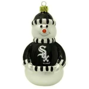 Chicago White Sox Snowman Ornament 