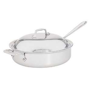  All Clad Stainless Steel 4 Qt. Saut Pan With Domed Lid 