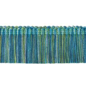    Fabricut Bhutan Spa Blue 2352211 Brush Moss Fringe