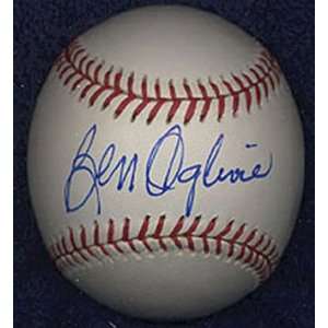  MLB Brewers Ben Oglivie # 24 Autographed Baseball Sports 