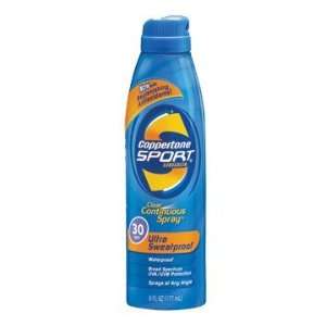  Coppertone Sport Continuous Spray Clear SPF 30   6oz 
