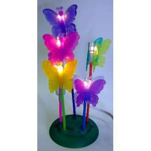    Acrylic Five Butterflies Table Lamp (CPI)