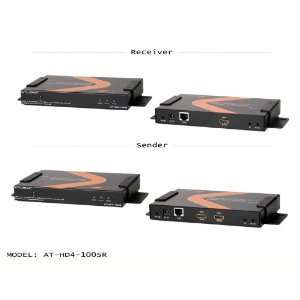  Atlona AT HD4 100SR HDMI + IR Extender up to 330ft over IP 