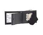   Fold Shield & ID Recessed Badge Wallet Custom Cut Outs Leather CT 80
