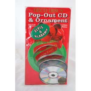   Discs Pop Out CD & Ornament   ELVIS & ALABAMA COUNTRY CHRISTMAS #2517