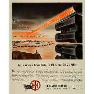   Oil Fuel Petroleum WWII War Production   Original Print Ad Home