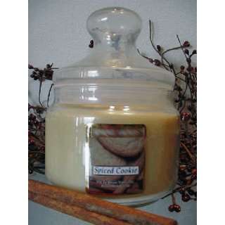  Spiced Cookie Scented Apothecary Glass Jar Wax Candle 16 