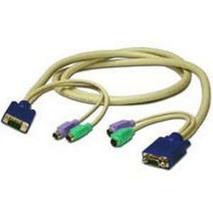  Cables To Go KVM Extension Cable. 6FT PS2 KVM 3 IN 1 EXTENSION 