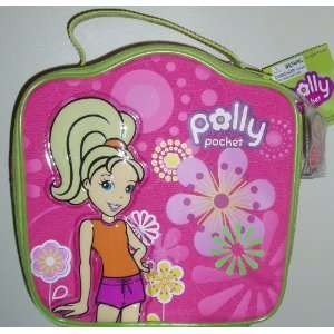 Polly Pocket dazzlin & dress up doll case with clear pouch and 4 