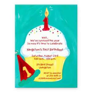  First Birthday Boy Birthday Invitation Health & Personal 