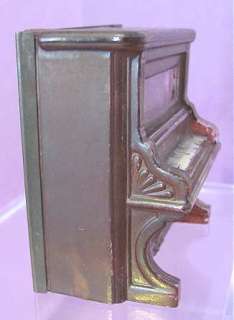 1920 Glass Upright PIANO CANDY Container with Closure  