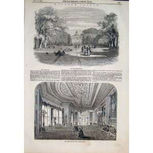  Windsor Csatle Crimson Drawing Room Walk Garden 1846