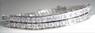 Silpada Rare Sterling Silver Cubic Zirconia Double Row Bracelet B1390 