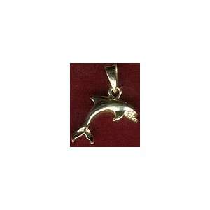   Stone Silver & Gold Jewelry   Dolphin (14 kt Gold) 1.5 grams Beauty