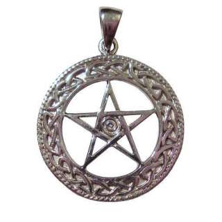 Celtic Knotwork Pentacle Pendant Wicca Pagan Jewelry  