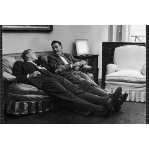    Men Relaxing at Home After Work by Nina Leen, 72x48