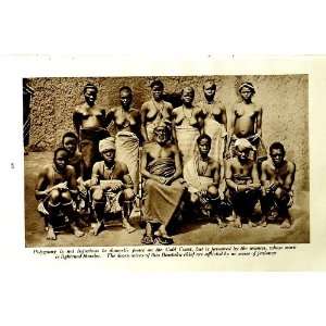    c1920 POLYGAMY GOLS COAST AFRICA BUNTUKU WOMAN