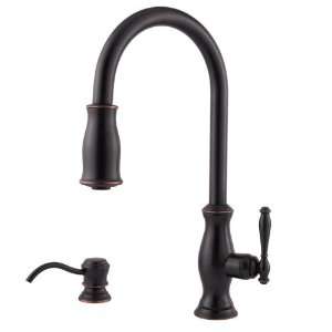 Price Pfister T529 TMY Hanover Single Handle Kitchen Faucet with Pull 