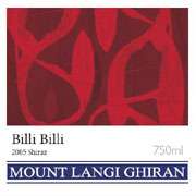 Mount Langi Ghiran Billi Billi Shiraz 2005 