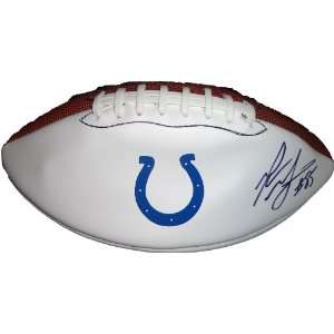  Pierre Garcon Autographed Indianapolis Colts Logo Football 