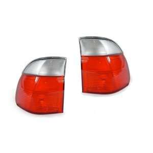  1997 2000 BMW E39 5 Series Wagon Red/Clear Tail Light 2 