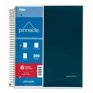  TOPS Pinnacle 5 Subject Notebook, 8.5 x 11 Inch, College 