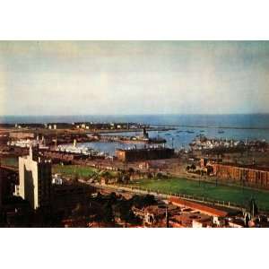 1937 Print Argentina Port Buenos Aires South America Harbor Leigh 
