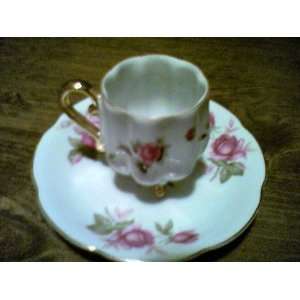 Lefton China Rose Cup and Saucer