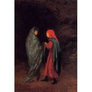 Oil Painting Dante and Virgil at the Entrance to Hell Edgar Degas Ha